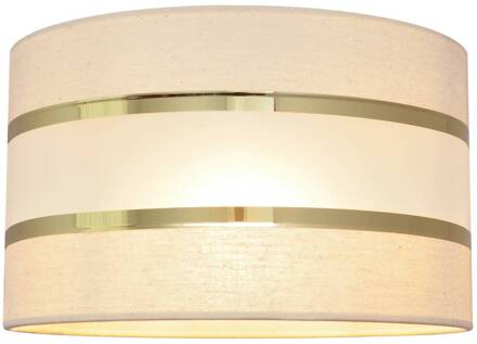 Lampenkap Helen E27 Ø25/hoogte 15 cm ecru-goud ecru, goud