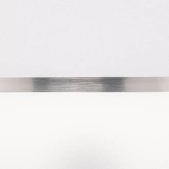 Lampenkap Helen E27 Ø35/hoogte 20 cm wit/zilver wit, zilver, opaal