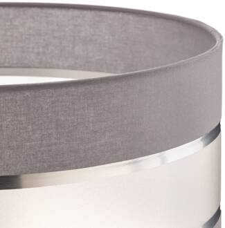 Lampenkap Helen E27 Ø40/hoogte 20cm grijs/zilver grijs, zilver, gesatineerd