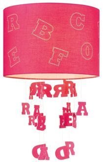 lampenkap Letters kinderkamer Ø 30 cm - fuchsia