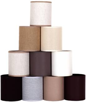 Lampenkap Roller, beige, Ø 13 cm, hoogte 15 cm