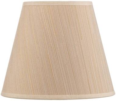 Lampenkap Sofia hoogte 15,5 cm wit/goud gestreept wit, goud