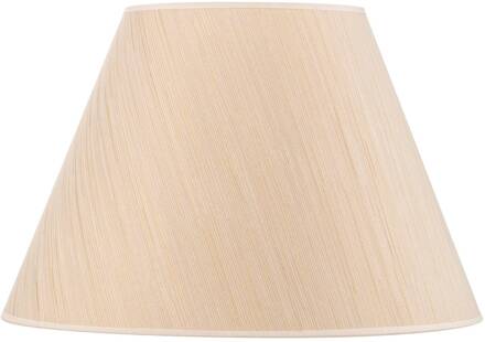 Lampenkap Sofia hoogte 31 cm, wit/goud gestreept wit, goud