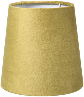Lampenkap taps mini - geel - ø17x13 cm