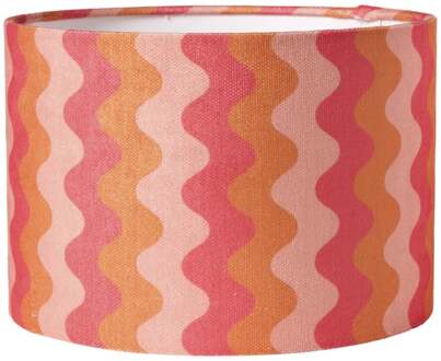 Lampenkap wave - roze - ø24.5x17 cm