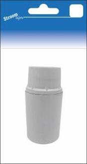 Lamphouder E14 glad wit bakeliet