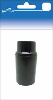 Lamphouder E14 glad zwart bakeliet