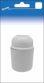 Lamphouder E27 glad wit bakeliet