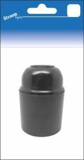 Lamphouder E27 glad zwart bakeliet