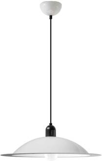 Lampiatta LED hanglamp, Ø 50cm, wit wit (RAL 9016), zwart