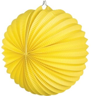 Lampion - geel - papier - 22 cm