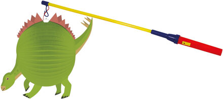 Lampionstokje 50 cm - met dino lampion - groen - D25 cm