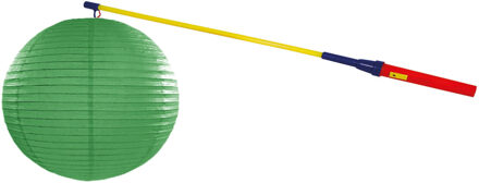 Lampionstokje 50 cm - met lampion - donker groen - D25 cm
