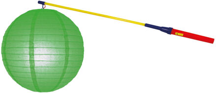 Lampionstokje 50 cm - met lampion - groen - D25 cm