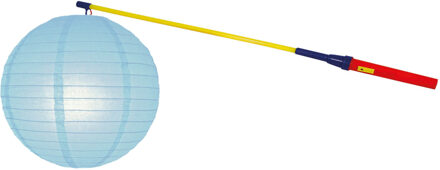 Lampionstokje 50 cm - met lampion - licht blauw - D25 cm