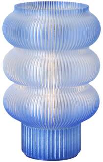 Lampje swirl Ilona - blauw - ø13.5x21 cm