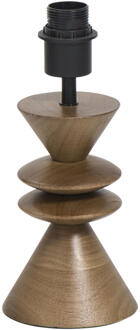 Lampvoet Timber E27 - 30x13x13 Cm - Hout - Bruin