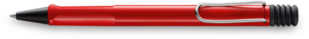 Lamy balpen, model safari rood, met medium schrijfdikte