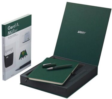 Lamy vulpen set limited edition, model 2000, dennengroen, fijn
