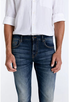 Lance heren straight-fit jeans dark blue Blauw - 31-32