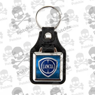 LANCIA keychain key ring key chain Schlüsselring porte-cles portachiavi nickel Size: 60x38mm