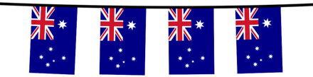 Land Australie vlaggetjes - slinger/vlaggenlijn - 4.50 meter - versiering Multi