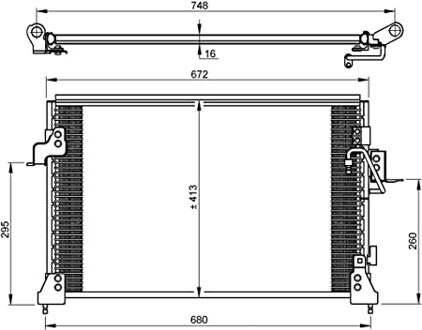 Land Rover Condensor, airconditioning 35754