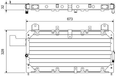Land Rover Condensor, airconditioning 814062