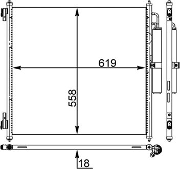 Land Rover Condensor, airconditioning AC37000S