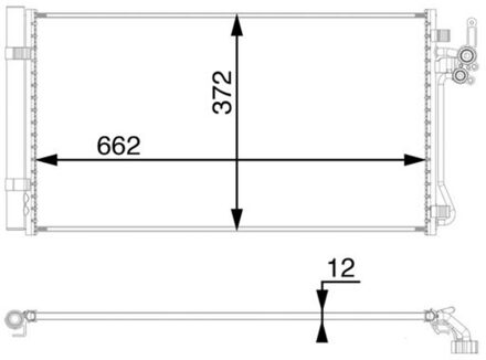 Land Rover Condensor, airconditioning AC65000P