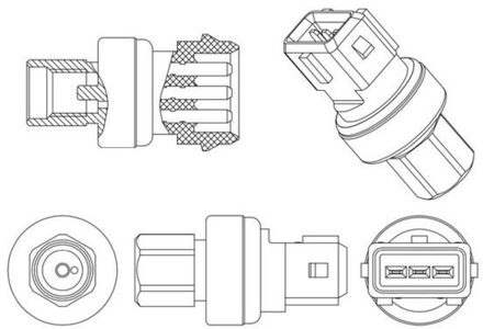 Land Rover Drukschakelaar, airconditioning ASE14000P