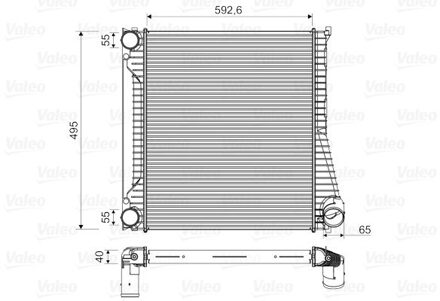 Land Rover Intercooler, inlaatluchtkoeler 818346