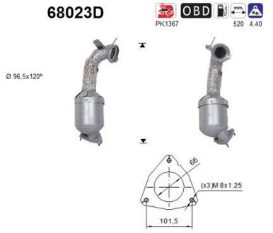 Land Rover Katalysator 68023D
