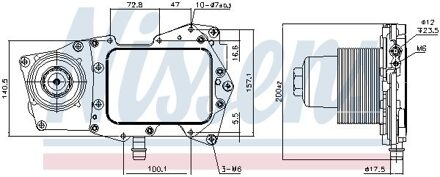 Land Rover Oil cooler 90945
