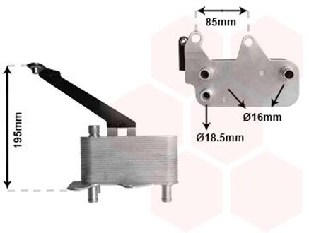 Land Rover Oliekoeler, automatische transmissie 02013700