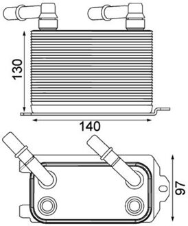 Land Rover Oliekoeler, automatische transmissie CLC228000P
