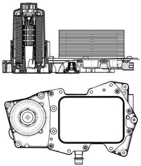 Land Rover Oliekoeler, motorolie 31827