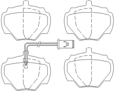Land Rover Remblokken set 2123701