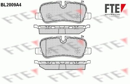 Land Rover Remblokken set BL2009A4