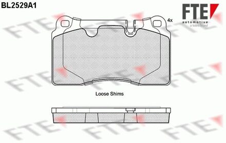 Land Rover Remblokken set BL2529A1