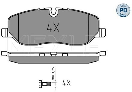 Land Rover Remblokkenset, schijfrem 0252419118PD