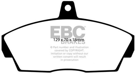 Land Rover Remblokkenset, schijfrem DP1415