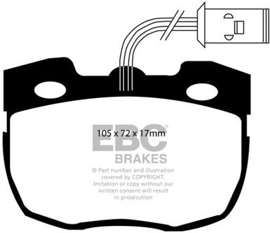 Land Rover Remblokkenset, schijfrem DP814