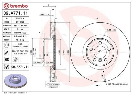 Land Rover Remschijf 09A77111