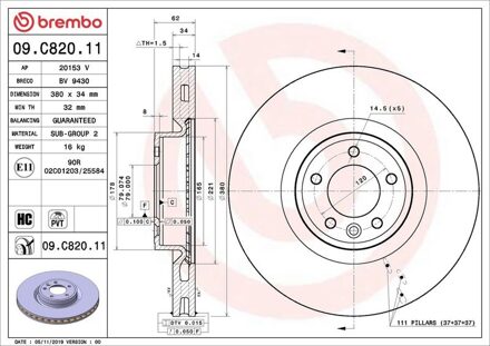 Land Rover Remschijf 09C82011