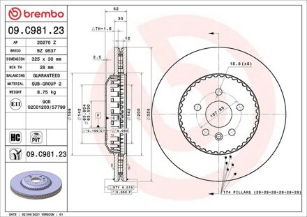 Land Rover Remschijf 09C98123