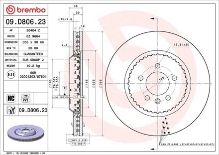 Land Rover Remschijf 09D80623