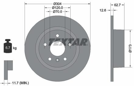 Land Rover Remschijf 92095203