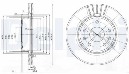 Land Rover Remschijf BG3702C