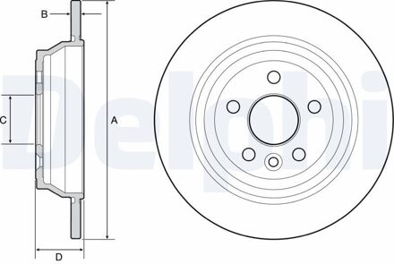 Land Rover Remschijf BG4656C